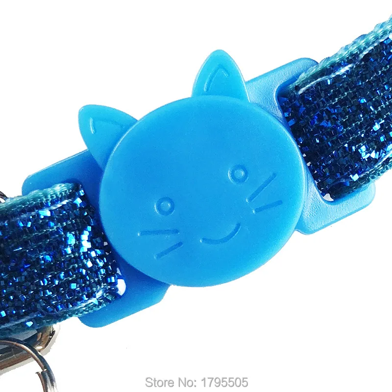 

100pcs Soft Colorful Pet Dog Collar with bell for Small Dogs cat Neck Strap Adjustable Safe Puppy Cats Leash harness bling new