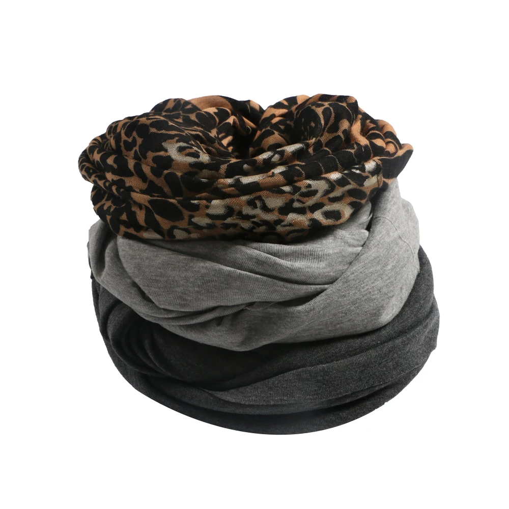 Осень-зима леди NeckScarf Для женщин Мягкий Леопардовый принт шейный платок Обёрточная бумага шарф, кашне перо шарфы накидки для женщин