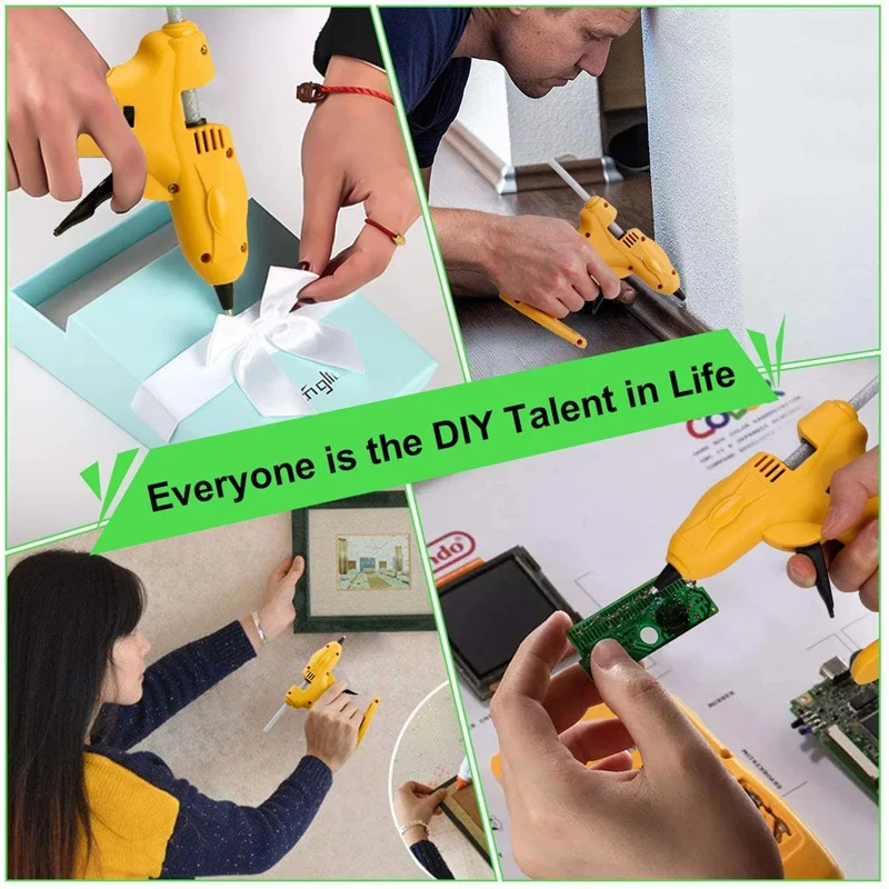 

Cordless Hot Glue Tools Kit USB Recharging Hot Melt Glue Tools for DIY Project Crafts Making, Gift Decorations