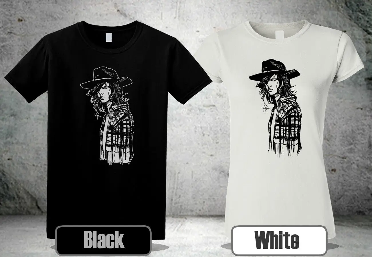 Новая футболка Carl Grimes Portrait Sketch The Walking Dead черно белая классная Повседневная для