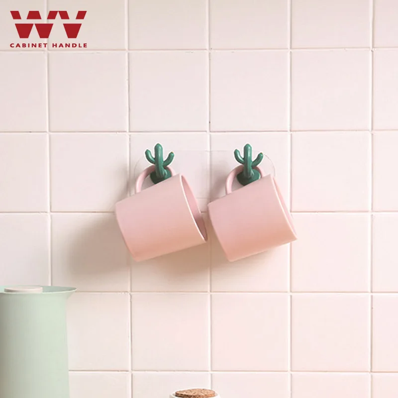 ABS кактус форменные крючки самоклеющиеся стеллажи для одежды держатель ключей