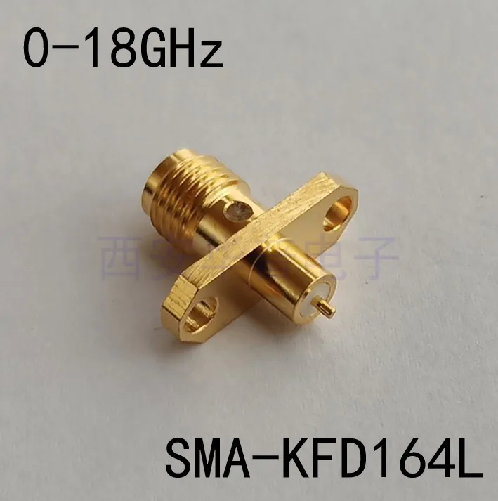

SMA-KFD RF Coaxial Connector 18G High frequency two hole flange 12.2 Hole spacing metal-clad copper perforating body
