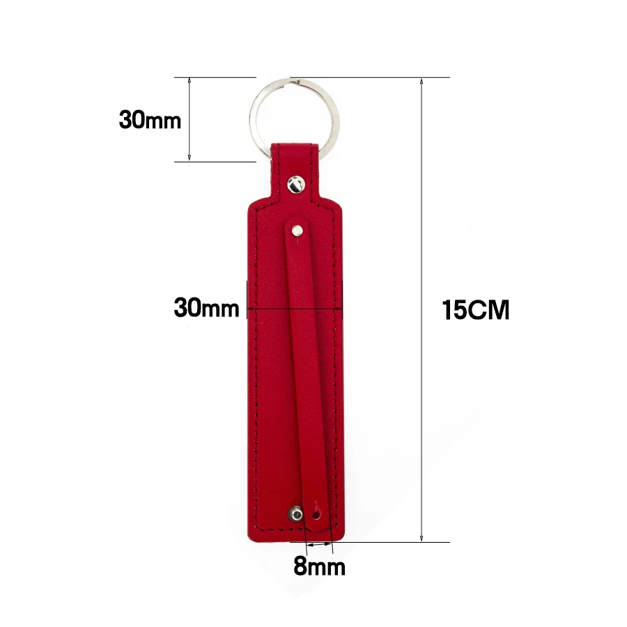 1 шт. из искусственной кожи брелок для ключей с 8 мм Ювелирные наборы маленьким