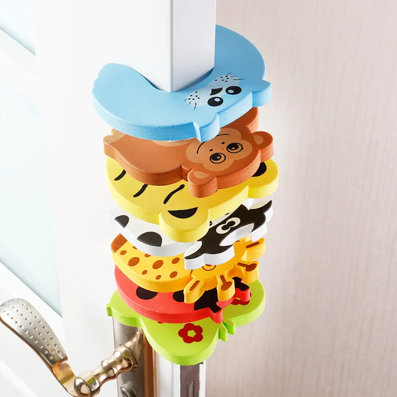 

5pcs Door Stopper Doorknob Wall Protection Children Door Stopper Holder Shockproof Door Crash Pad Children Finger Protecter
