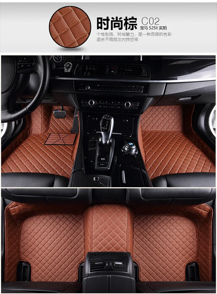 Кожаные автомобильные коврики для Toyota Avalon land cruiser CHR Land Cruiser Camry, автомобильные накладки для ног, автомобильный коврик