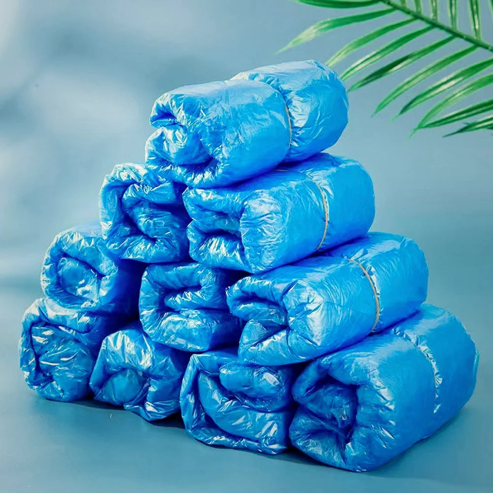 

100Pcs Shoe Covers Portable Waterproof Boot Covers Disposable Boot Cover Household Workplace Indoor Carpet Floor Protection