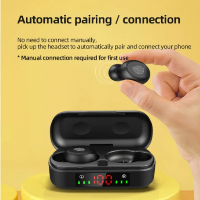 Беспроводные наушники YIMALER TWS с эффектом отпечатков пальцев Bluetooth V5.0 стерео
