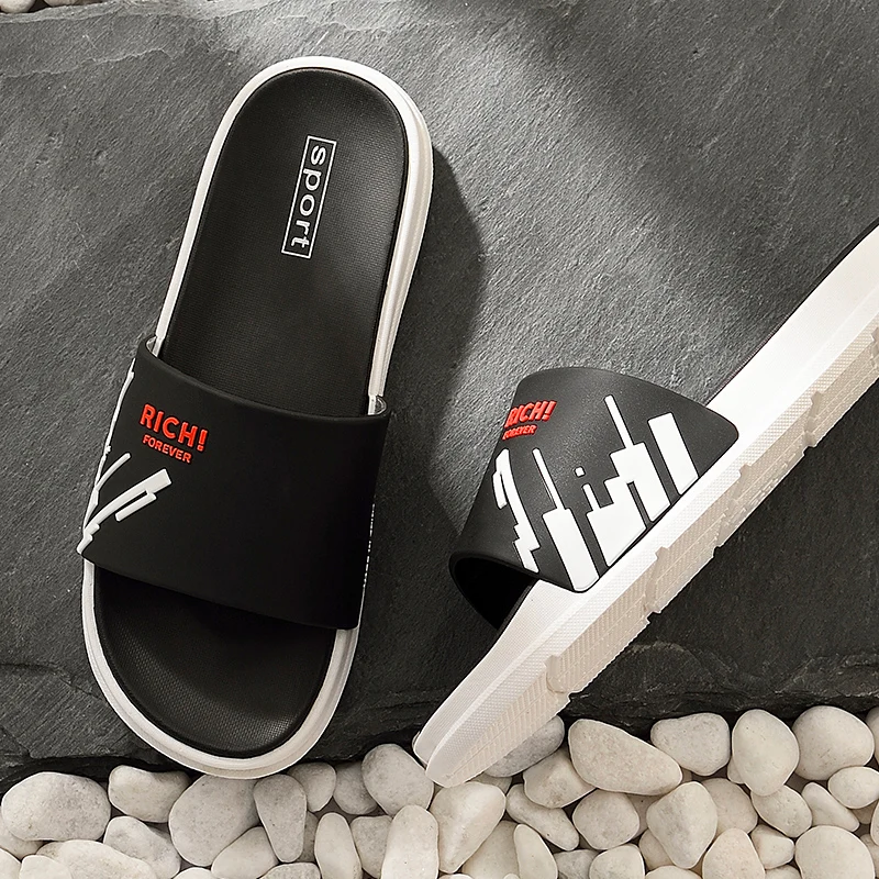 ASIFN мужские шлепанцы летние модные пляжные женские домашние сандали для ванной |