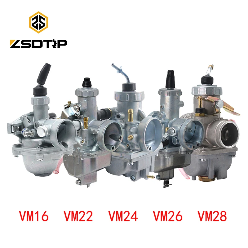 ZSDTRP Mikuni VM16 22 26 28 DT125 Карбюратор для китайского CG CB 200cc 250cc Кроссовый мотоцикл ATVs