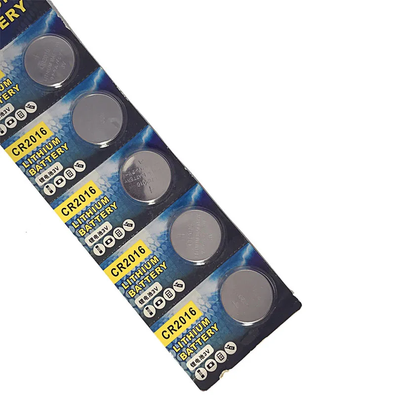Литий ионные кнопочные монетные батарейки CR2016 3 в 5 шт. модель LM2016 BR2016 DL2016 для