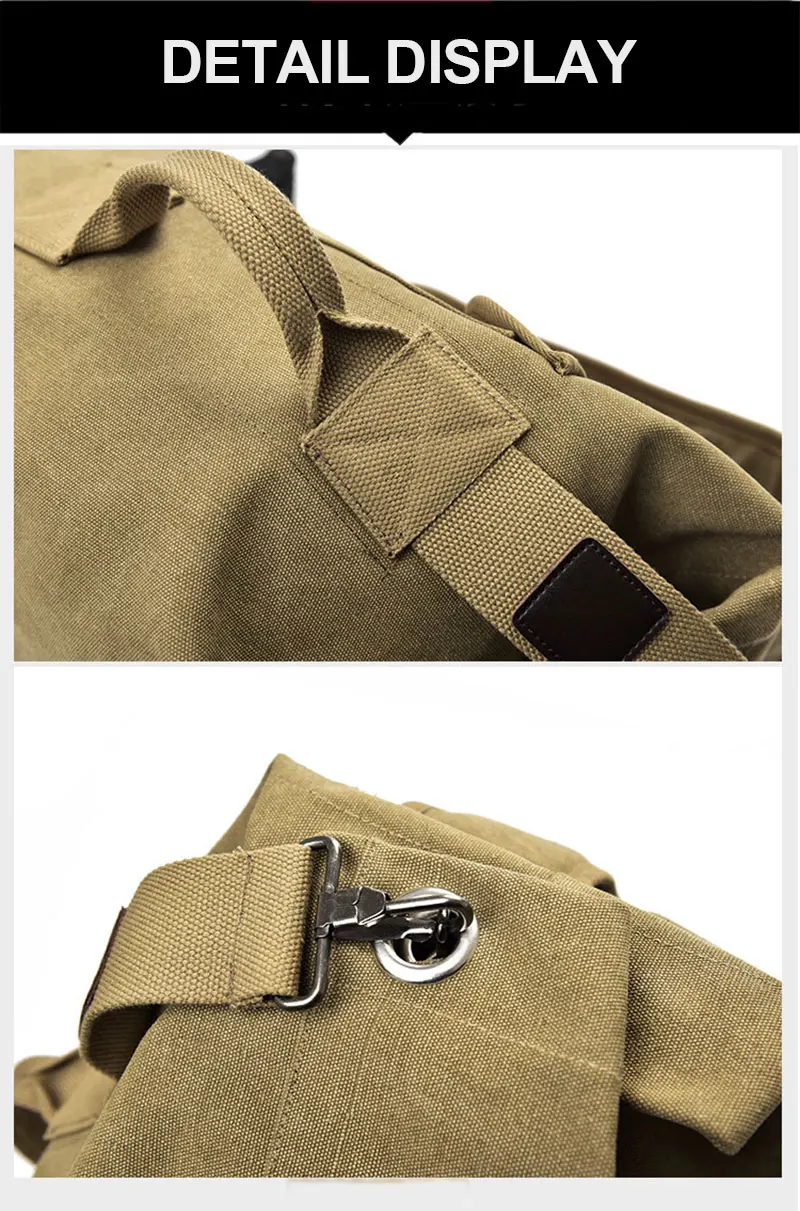 Men's Luggage Canvas Bag Large Capacity Camping Backpack Large Roomy Mountaineering Backpack Best Quality Outdoor Luggage Bag
