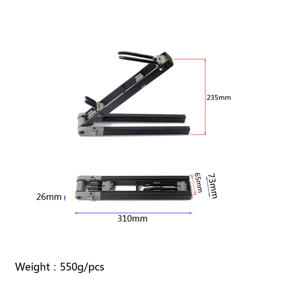 

Foldable Sax Wind Instrument Stand Folding Saxophone Rack Holder (Black)