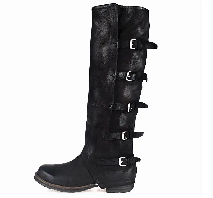 Prova Perfetto/Модная женская обувь Ковбойские сапоги ручной работы в стиле милитари