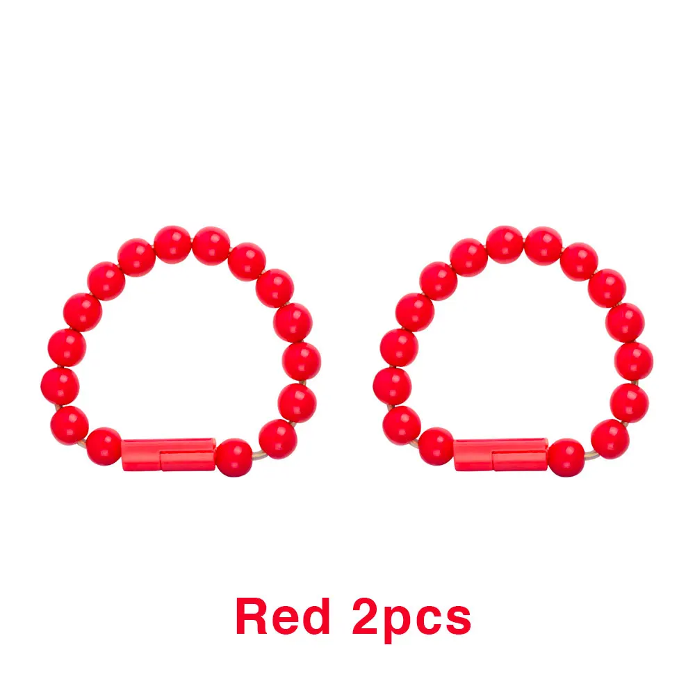 Red 2pcs ET носимая usb зарядка браслет бусины зарядный кабель Портативный USB телефон зарядное устройство для iPhone type C Micro USB Android телефоны - Тип штекера: Red 2pcs