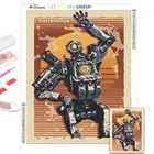 Алмазная живопись 5D DIY Apex Legend Game, полная Алмазная мозаика, вышивка с рамкой, наборы для вышивки крестиком, домашний декор