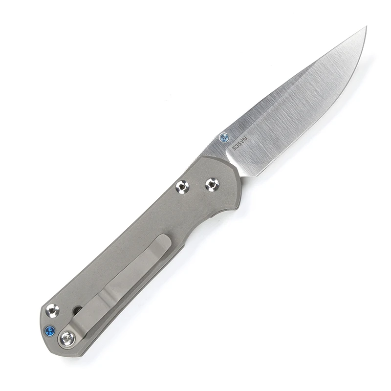 S35VN blade Kanedeiia небольшой себенца 21 Thumbpush складной нож шариковых подшипников D2 лезвие TC4 ручка кемпинг на открытом воздухе карман фруктов нож, инструмент для повседневного использования - Цвет: S35VN blade