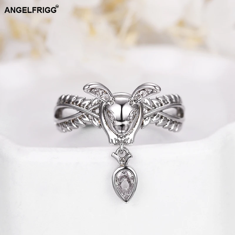 Женское кольцо ANGELFRIGG серебряное в форме животного для вечеринки свадьбы
