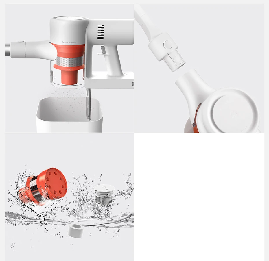 Xiaomi Mijia 1C пылесос ручной беспроводной палка пылесос портативная, для ковра пылеуловитель Циклон всасывания автомобиля