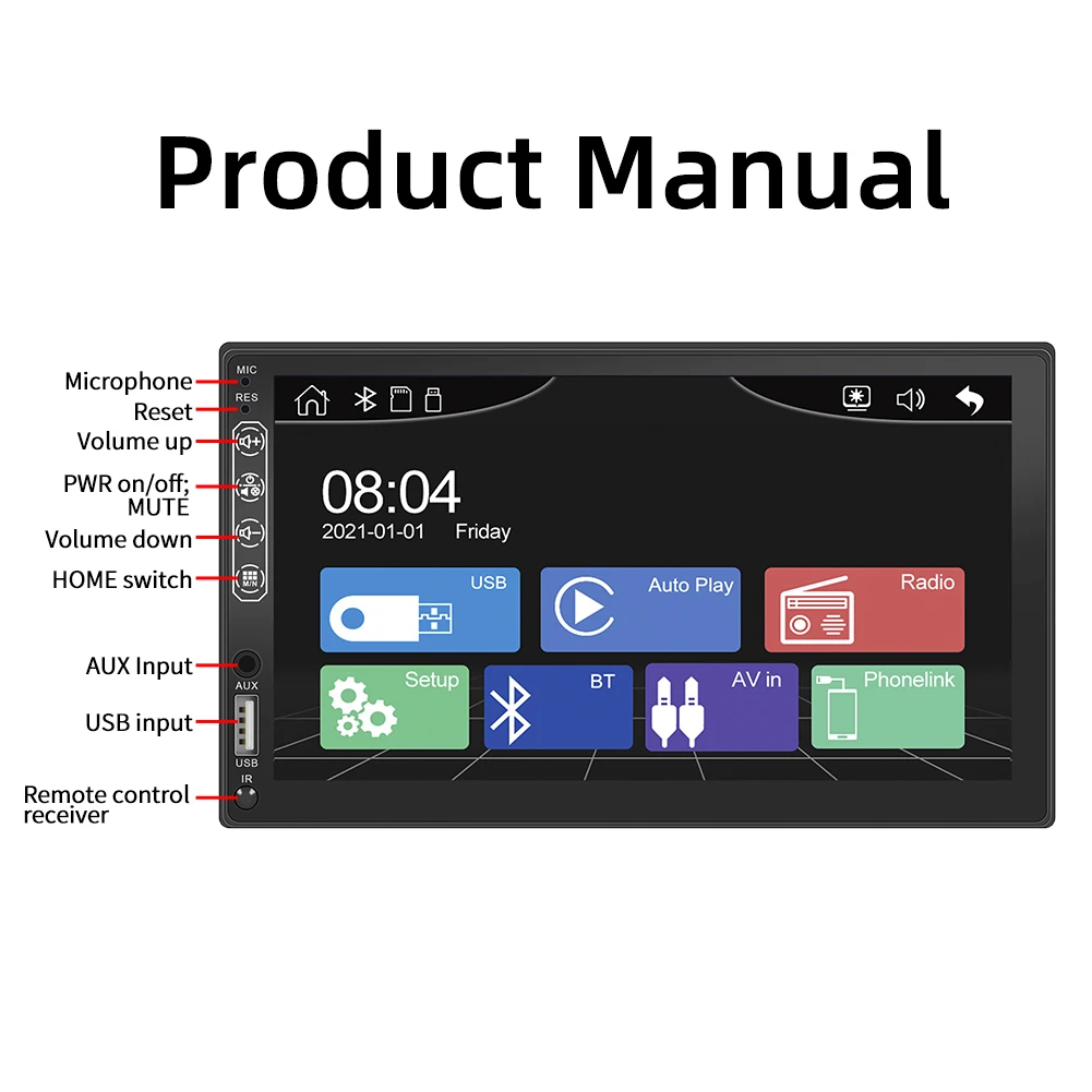 

USB 2,0, Android, , , Bluetooth- Toyota, Volkswagen, Hyundai, Kia