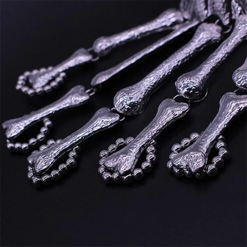 

Punk Gothic Skull Bracelet Hand Bone Bangles Flexible Metal Bracelets For Women Men Nightclub Party Hip Hop Jewelry