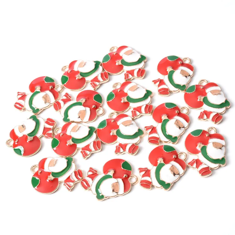 10 шт./лот 27 стилей Подвеска из металлического сплава в виде капли с эмалью