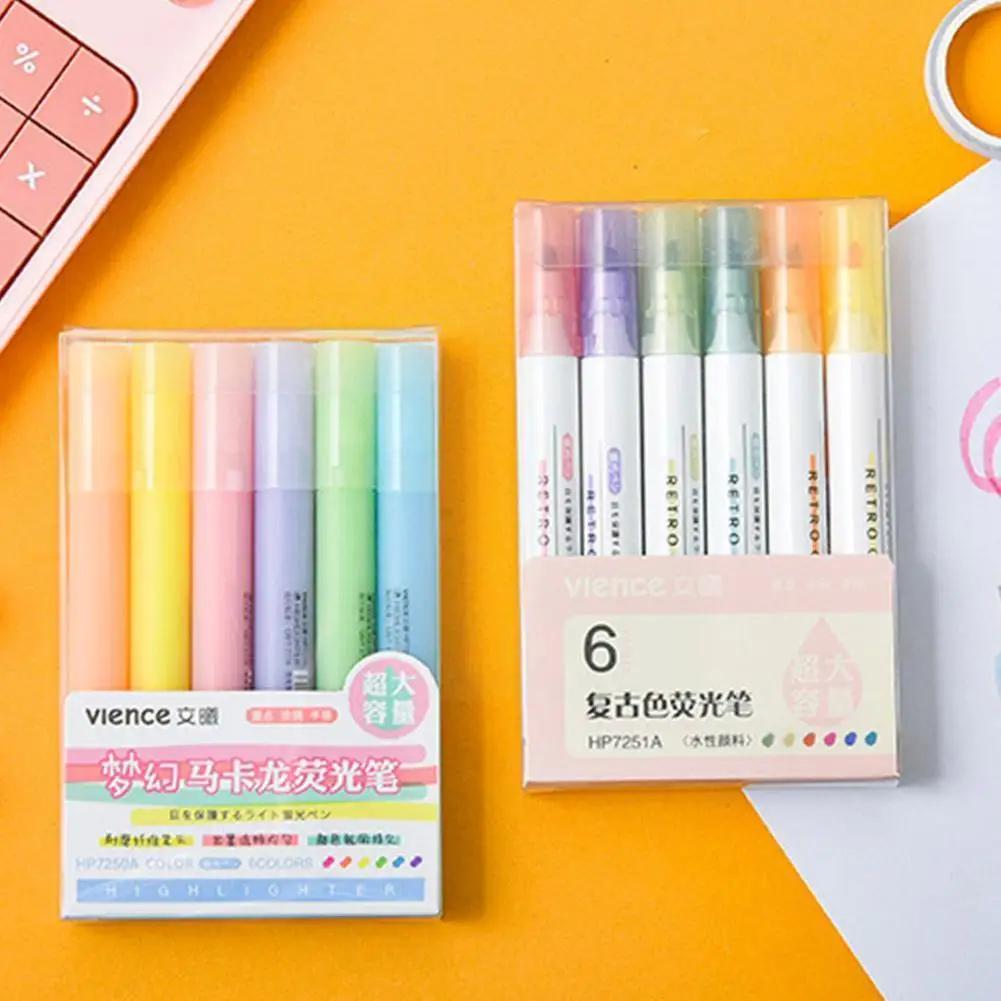 

Маркеры для рисования акварелью Highlighterspen S N1p8 6 шт./компл.