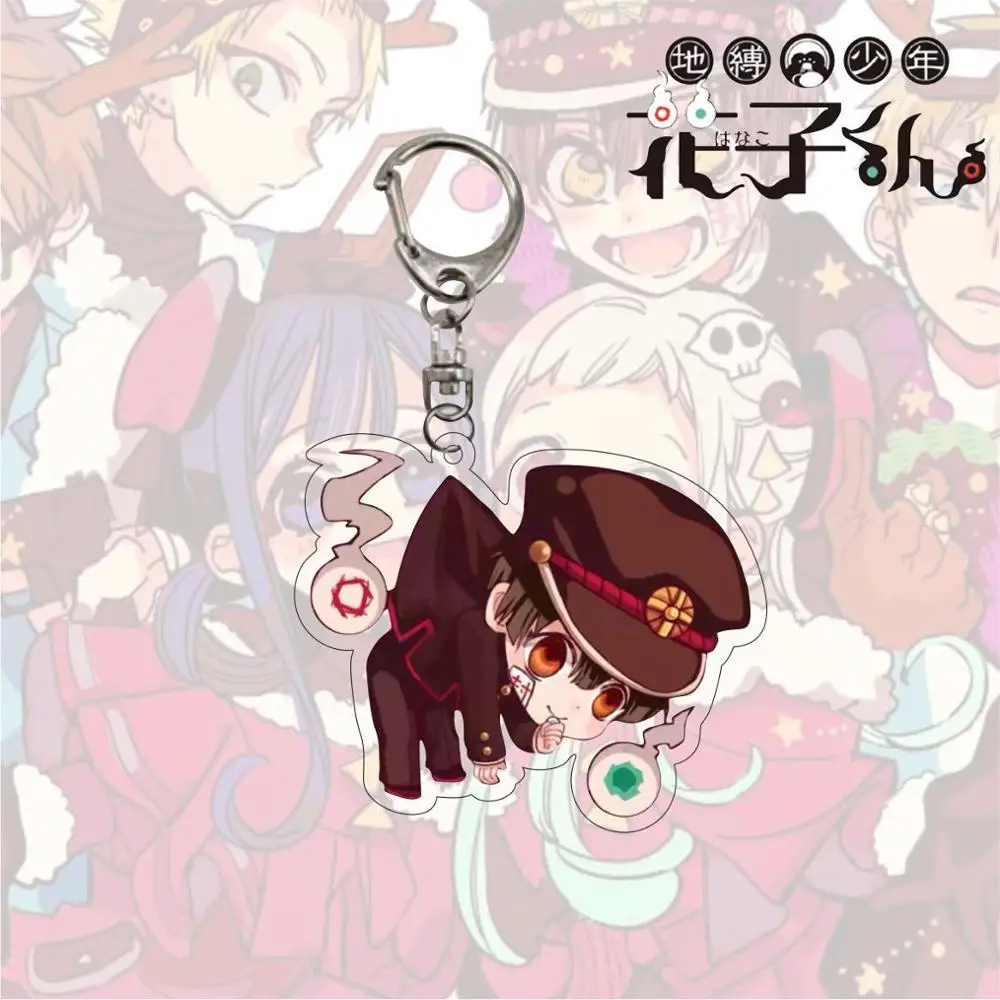 

Loveliness Acrylic Keychains Anime Toilet-Bound Hanako-kun Keychain Kawaii Cartoon Car Bag Key Chain Cosplay Jewelry