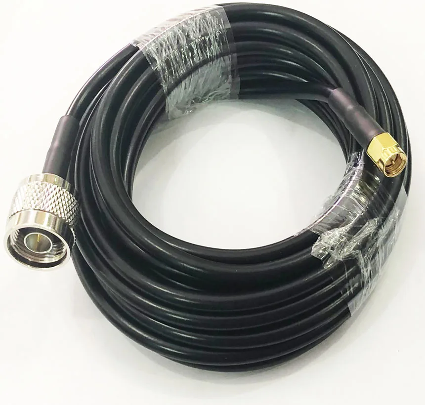 LMR195 кабель 1 м 3 м 5 м SMA штекер N штекер RF коаксиальный удлинитель соединительный кабель 10/15/20/30 м