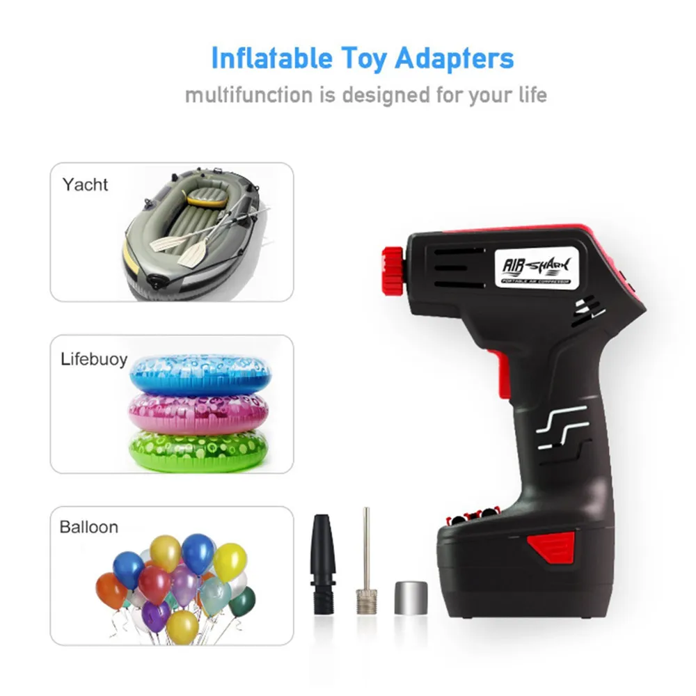 Автомобильный Электрический воздушный насос беспроводное зарядное устройство