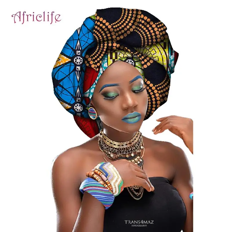 Африканский Анкара головной обруч много цветов из Headtie Воск для печати длинный