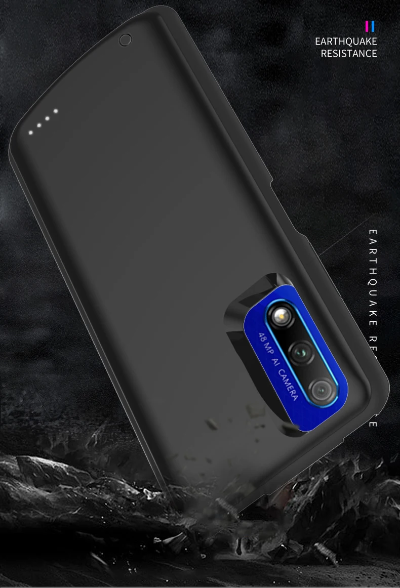 6500 мАч Внешний аккумулятор чехол для huawei Honor V30 Pro V30 ударопрочный аккумулятор зарядное устройство для Honor 9X Pro 9X зарядка Мягкий край