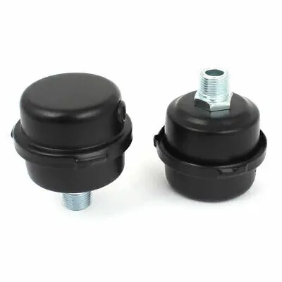 

2pcs 16mm Male Thread Inlet Air Compressor Metal Muffler Filter Silencer