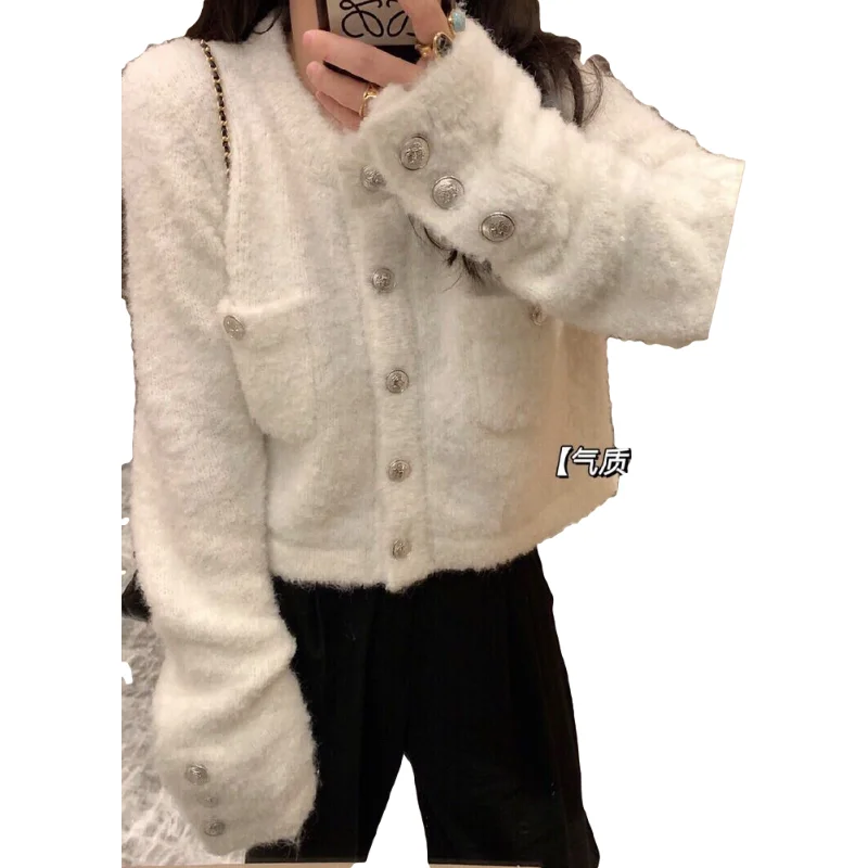 

New Oversize Womens Sweaters Autumn Vintage Cardigans Loose Winter Sweater Knitted Plus Size Women Cardigan Knit Button Loose
