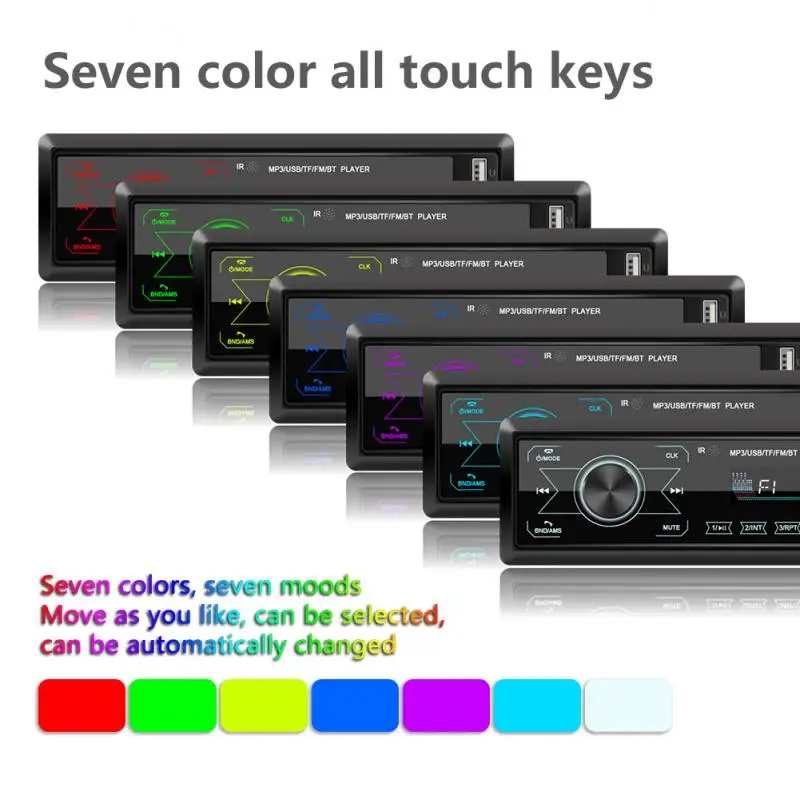 

Bluetooth Autoradio Single 1 DIN Car Stereo Radio FM Aux Input Receiver SD USB 12V In-dash Car MP3 Multimedia Player