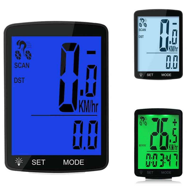

Bike Computer Multi Function Wireless Bike Speedometer Odometer Cycling Accessories with LCD Display