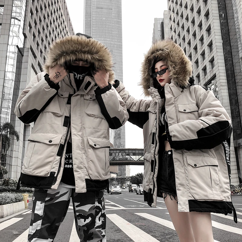 2019 зимняя теплая Новая мужская одежда из хлопка модная Толстая хлопковая куртка