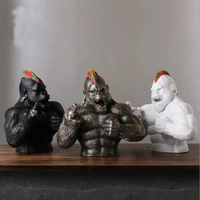 2022 monkey king kong living room decoration creative gorilla sculpture modern home statue birthday gift for wedding collections