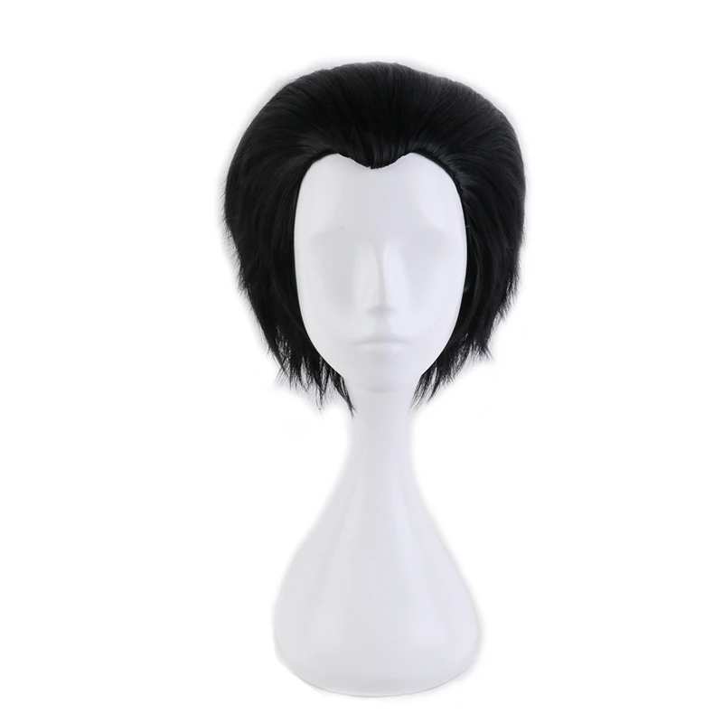 

Юрий! На ледяной Katsuki Yuuri короткие черные термостойкие синтетические волосы для косплея Аниме костюм парик + шапочка парик