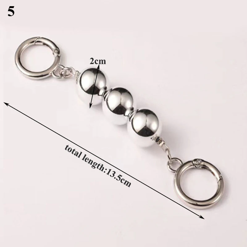 Pearl Bag Chain Strap Extender Bag Hanging Chain Pearl Decorative Chain Girls Bag Accessories Handbag Chain Shoulder Bag Chain