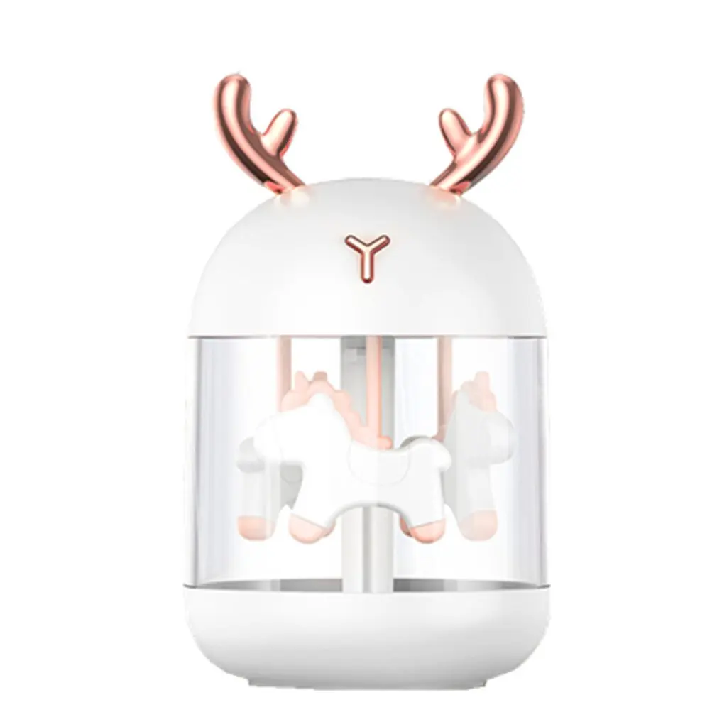 

Увлажнитель воздуха в виде рогов, 300 мл, ультразвуковой распылитель, светодиодный ночник