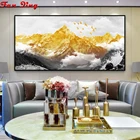 Алмазная 3D Мозаика сделай сам, полная круглая Алмазная вышивка с изображением гор, птиц, гор, пейзажа