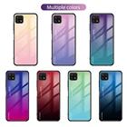 Градиентный стеклянный чехол для Samsung Galaxy A72 A71 A81 A82 A52 A32 A22, чехол из закаленного стекла для A8Plus 2018 A7 A6 A5 A21S A12