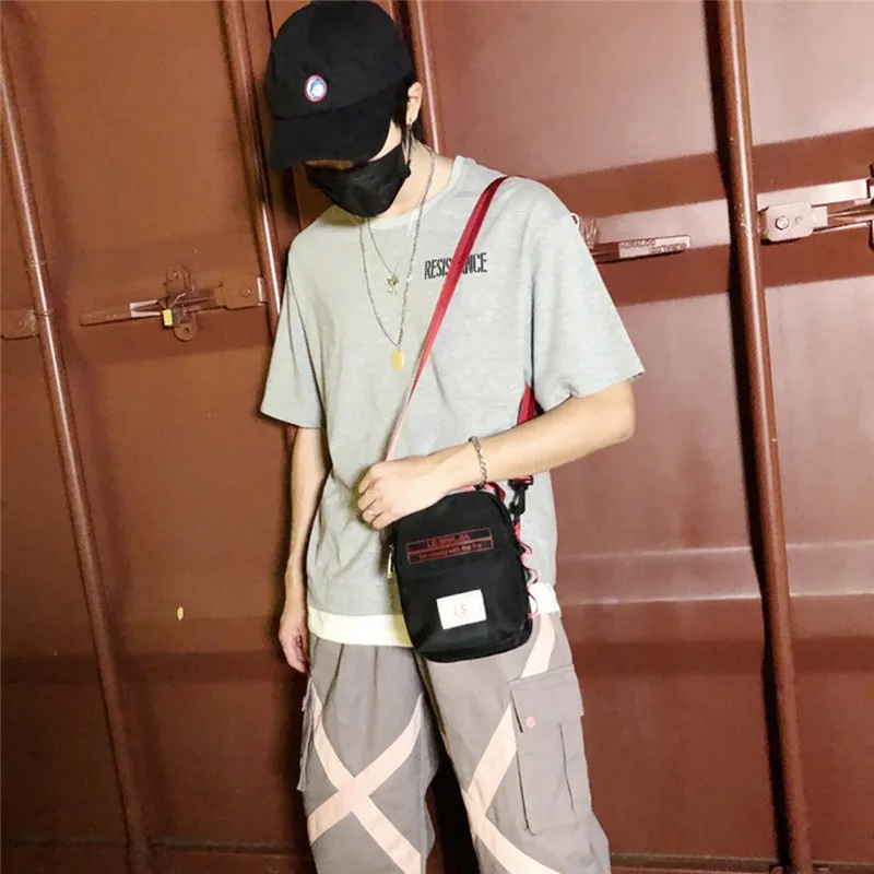 Унисекс нейлоновая сумка через плечо школьная в консервативном стиле женская