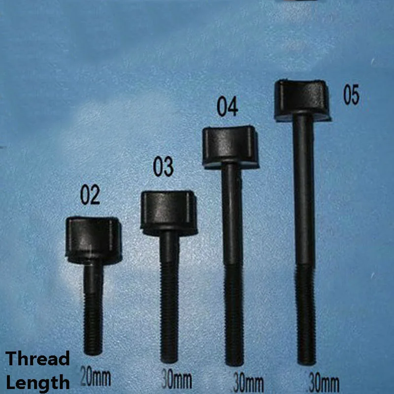 40 шт. Metric M6 нейлоновые винты для большого пальца с частичной резьбой M6x75/60/40/30 мм