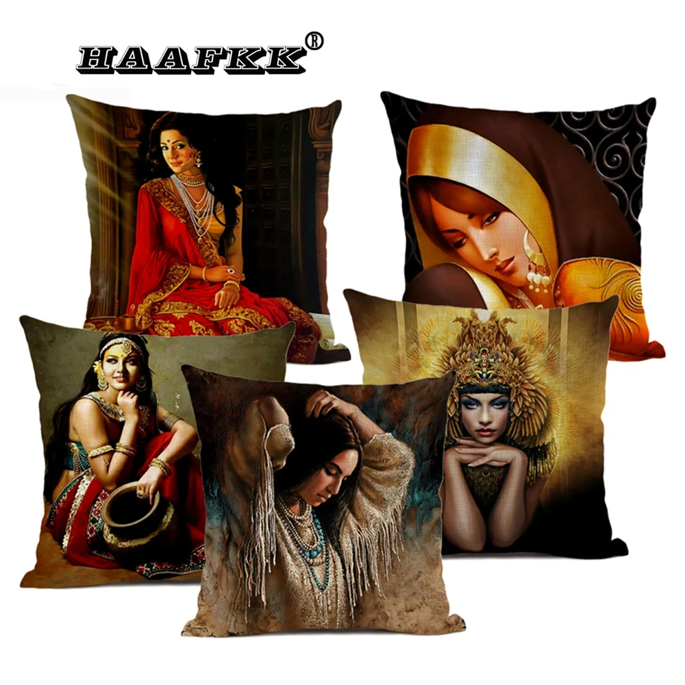 

Наволочка с рисунком, декоративная подушка для дивана, гостиной, 45x45 см, модные предметы домашнего обихода