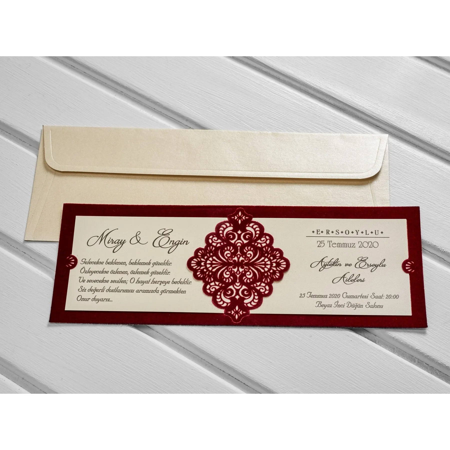 Роскошные свадебные пригласительные открытки с лазерной огранкой элегантный