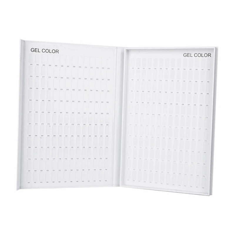 308 цветов советы для дизайна ногтей Дисплей книга диаграмма дисплей доска