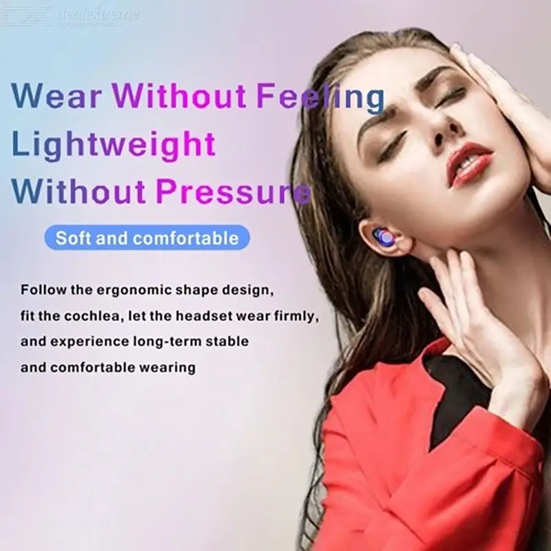 m12 tws bluetooth 5 0 wireless earbuds mini in ear earphones with surround sound auto pairing led display emergency light free global shipping