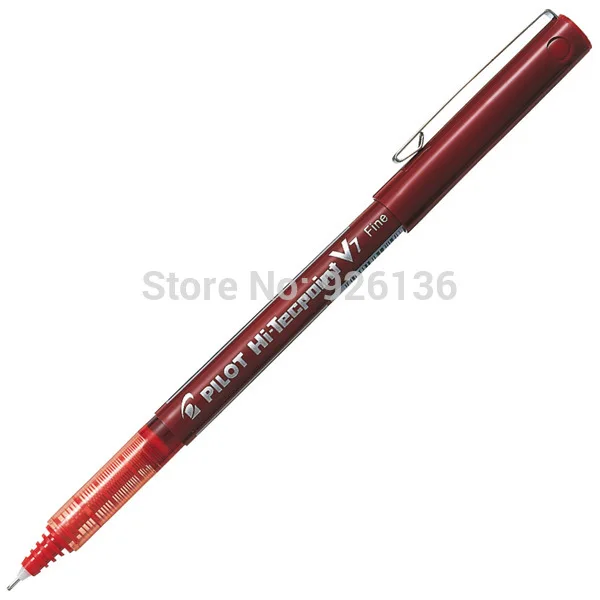 Красный цвет 12 шт набор ручек Pilot V7 HI TECPOINT 0 7 мм Игла точка LiquidRoller шариковая ручка