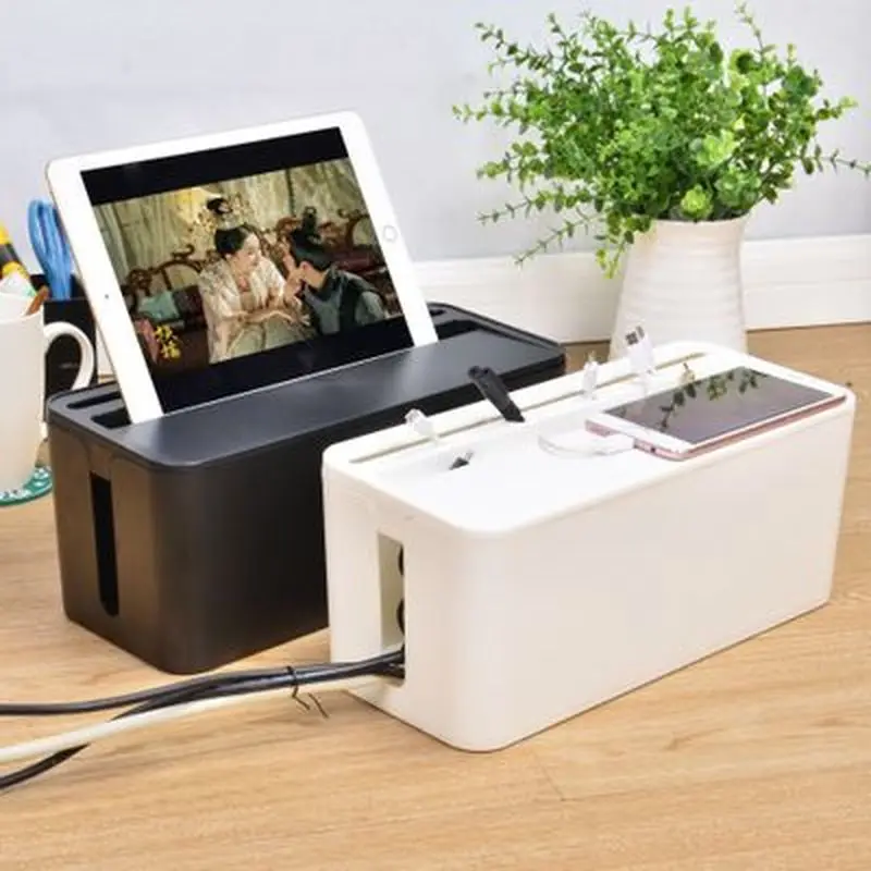 Креативный домашний ящик для хранения кабелей Съемный корпус розетки из